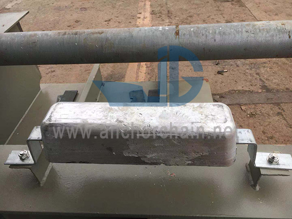 Itsasoko ura hozteko sistemarako aluminiozko anodo komuna