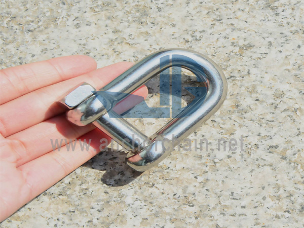 D-Shackle (buru karratuarekin), SS304 EDO SS316