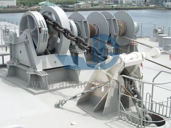 Kable Bikoitza Hargailu Hidrauliko Konbinatua Windlass Amarratze Winch