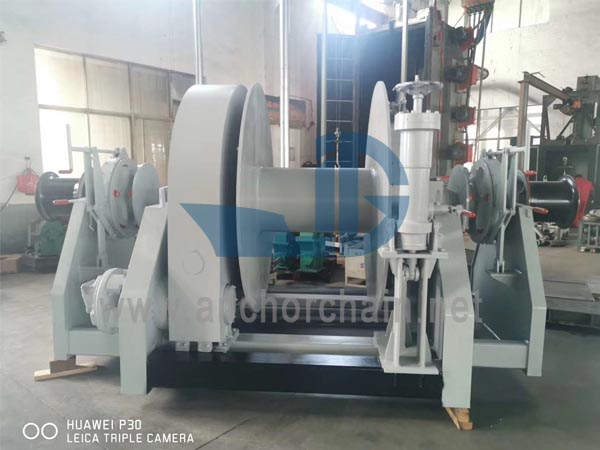 Ardatz bikoitz mota Hidrauliko Konbinatua Windlass Amarratze Winch