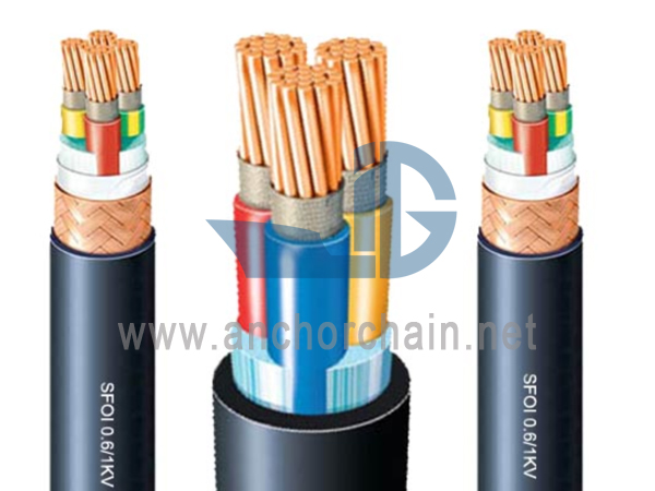 SFOI Suaren aurkako erresistentzia ontziko elikatze-kablea 0,61KV