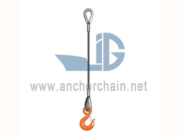Slingle Leg Spliced ​​alanbre-soka Sling