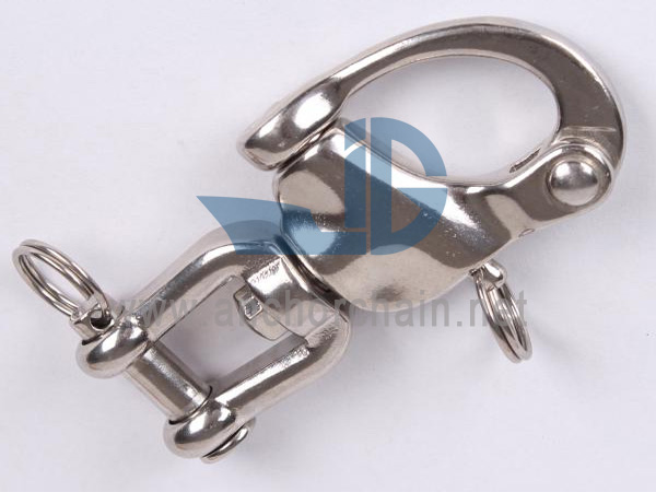 Snap Shackle Forjatutako masailezur birakaria, SS304 EDO SS316